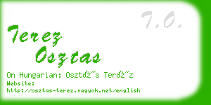 terez osztas business card